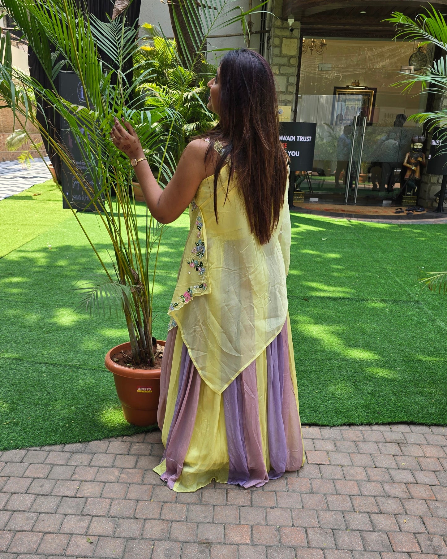 One Shoulder Top with Skirt