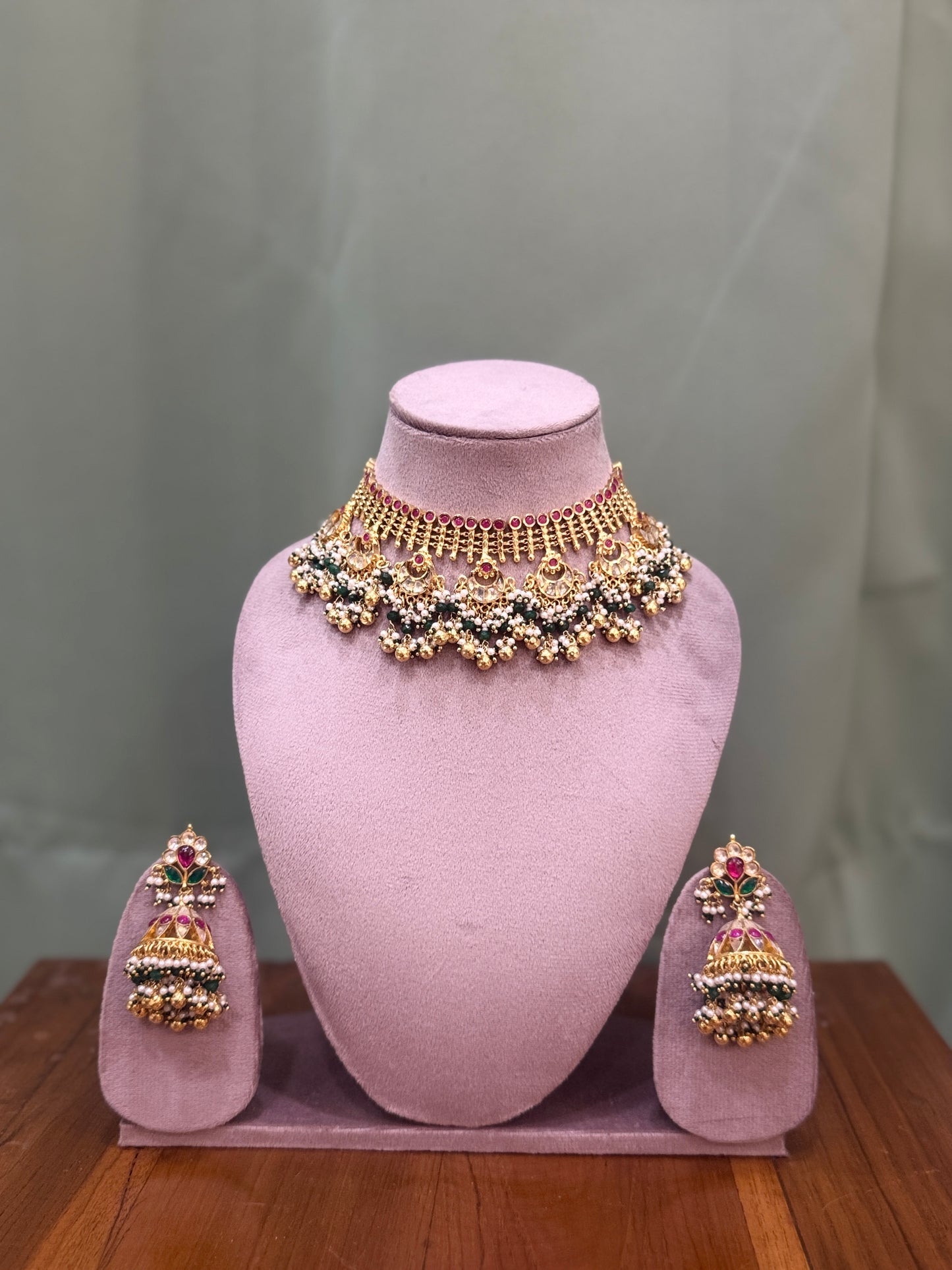 Chandbali Traditional Necklace Set