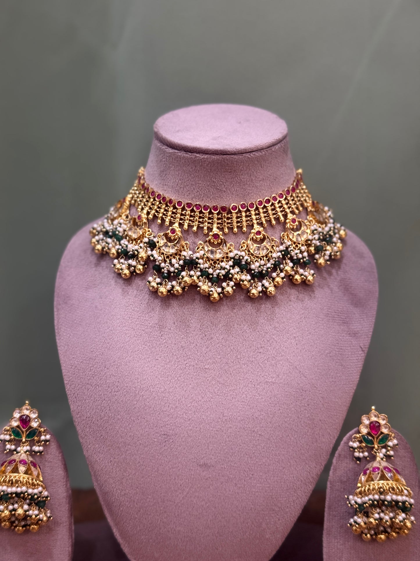 Chandbali Traditional Necklace Set