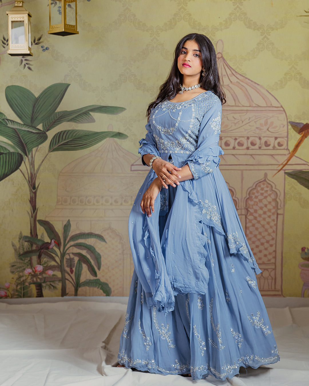 Powder Blue Lehenga Preloved